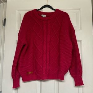 Pink long sleeve sweater